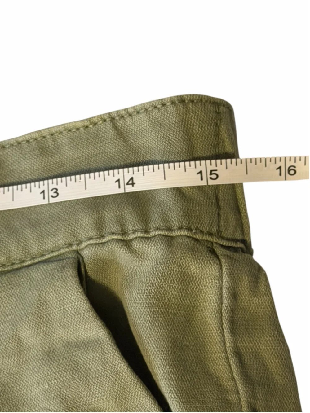 Women's Joie High Waist Shorts Size S Cotton Linen Green